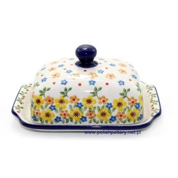 Maselnica na kostkę masła 200g dek. 2225X Żółte Kwiaty